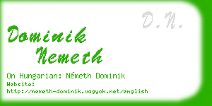dominik nemeth business card